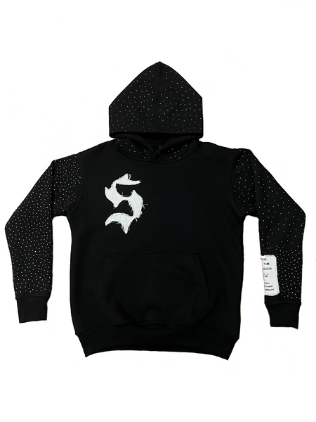 Signature Rhinestone Hoodie (Black)