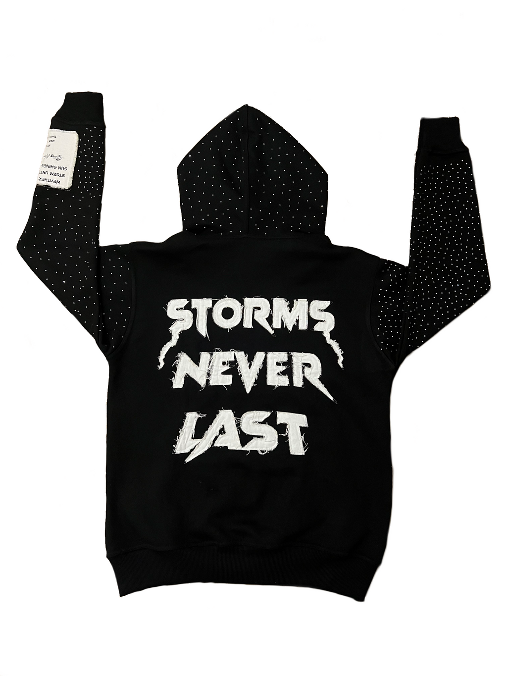 Signature Rhinestone Hoodie (Black)