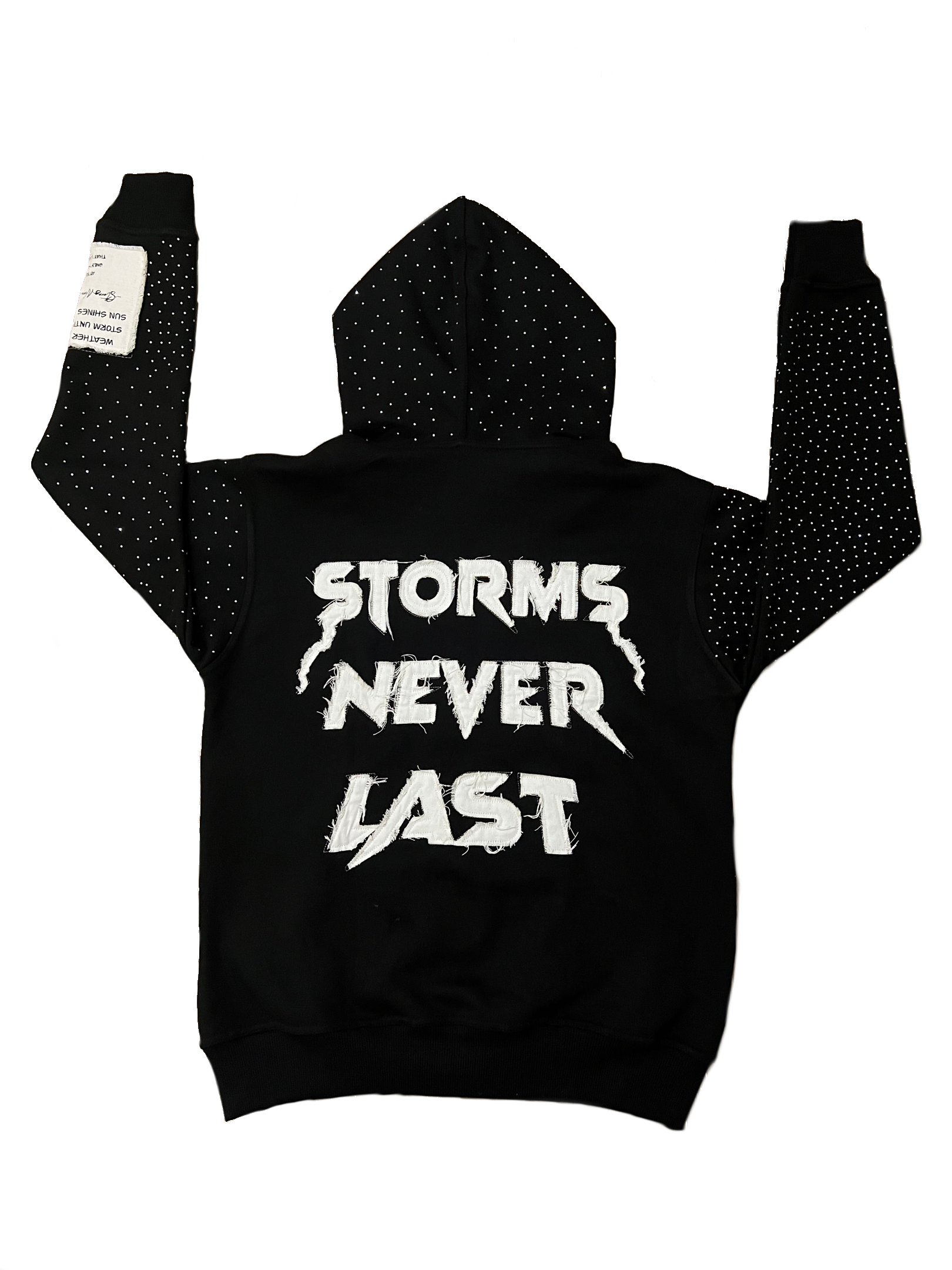 Signature Rhinestone Hoodie (Black)