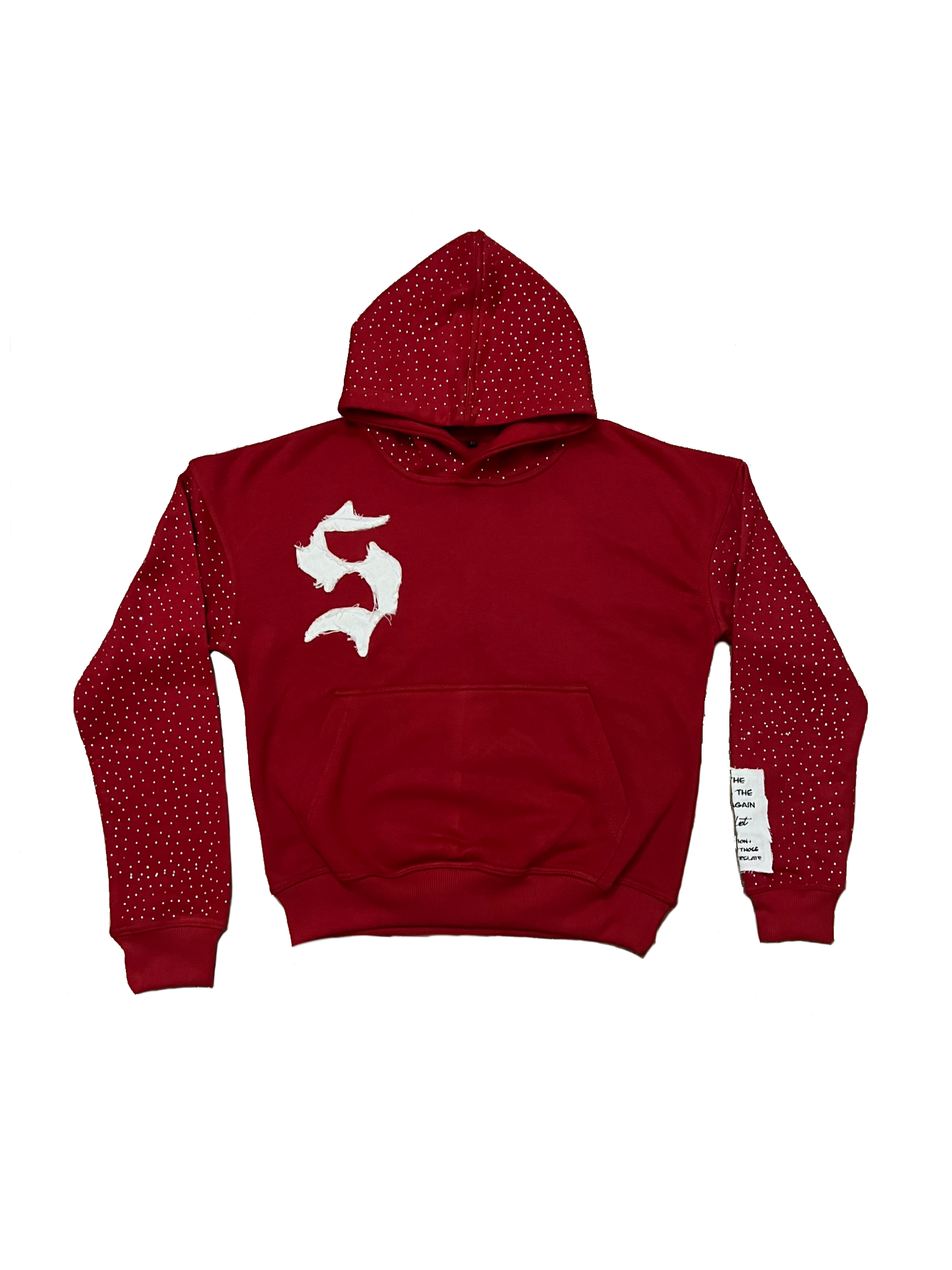 Signature Rhinestone Hoodie (Red)