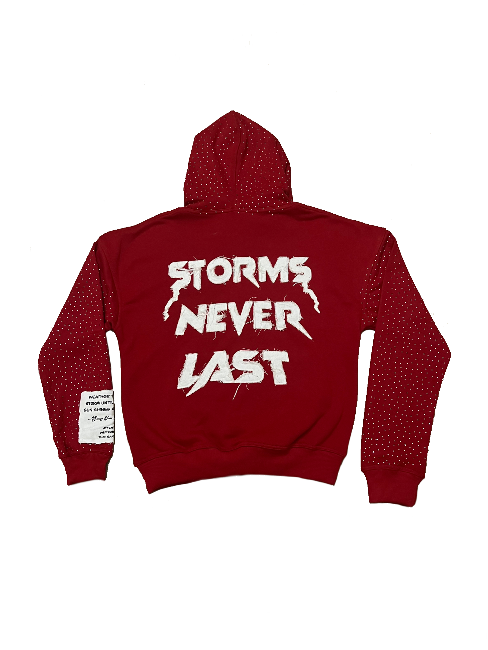 Signature Rhinestone Hoodie (Red)