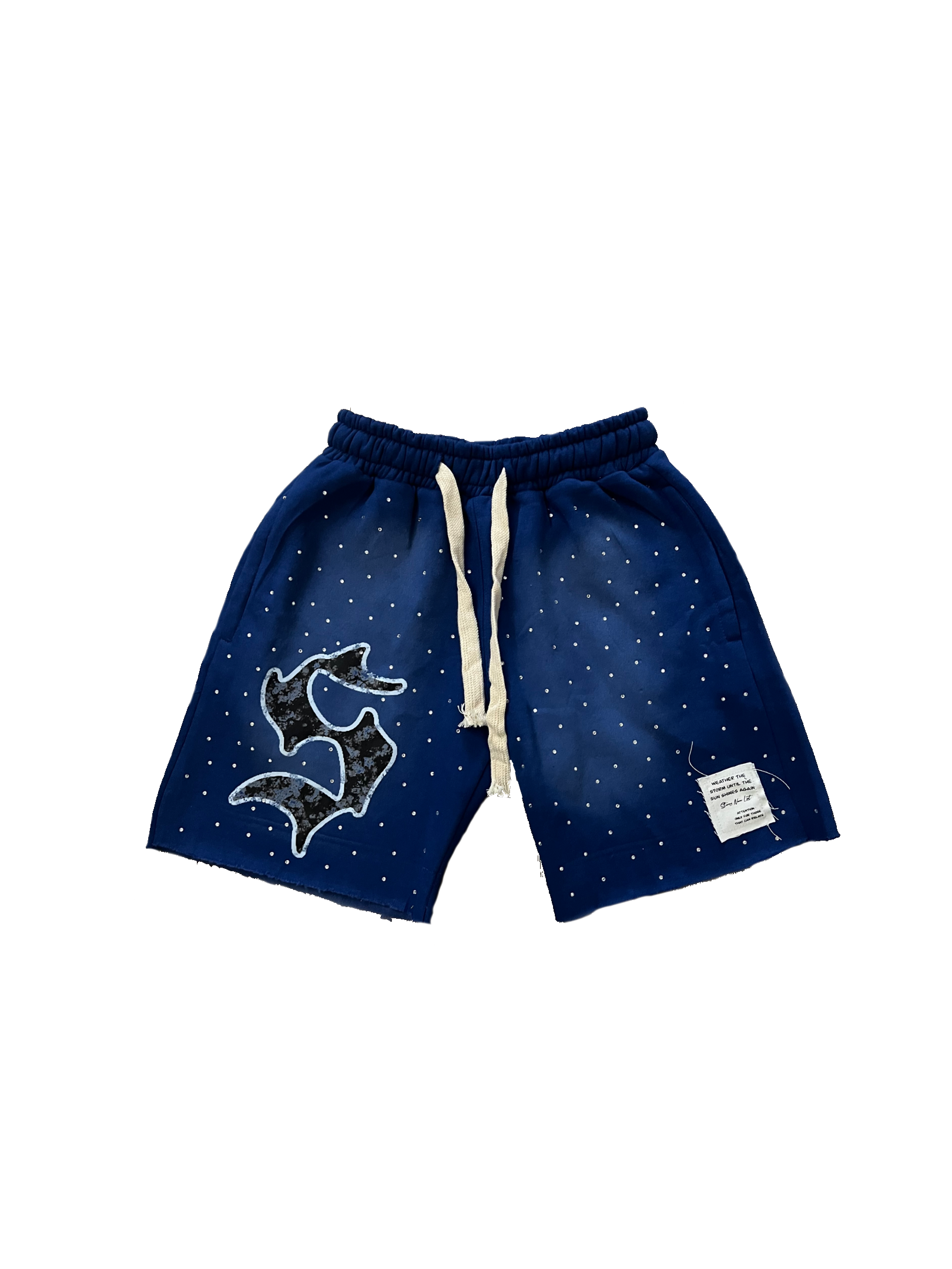 Rhinestone Shorts (Blue)