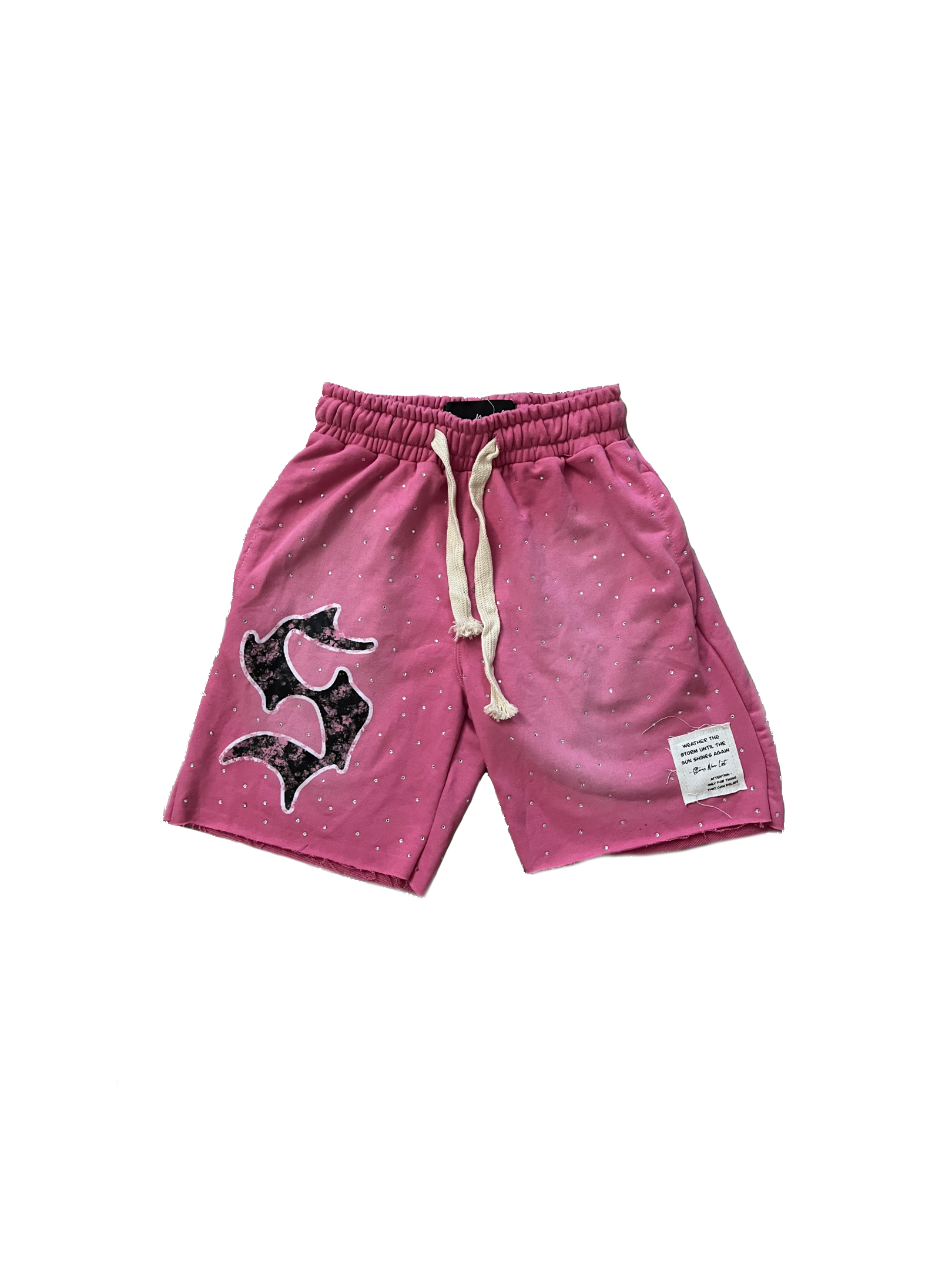 Rhinestone Shorts (Pink)